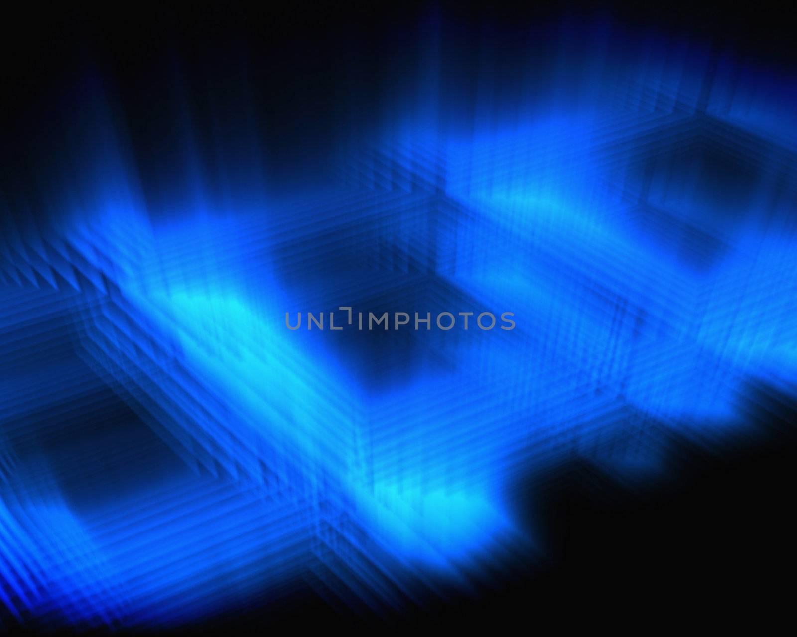 Abstract luminous blue squares background