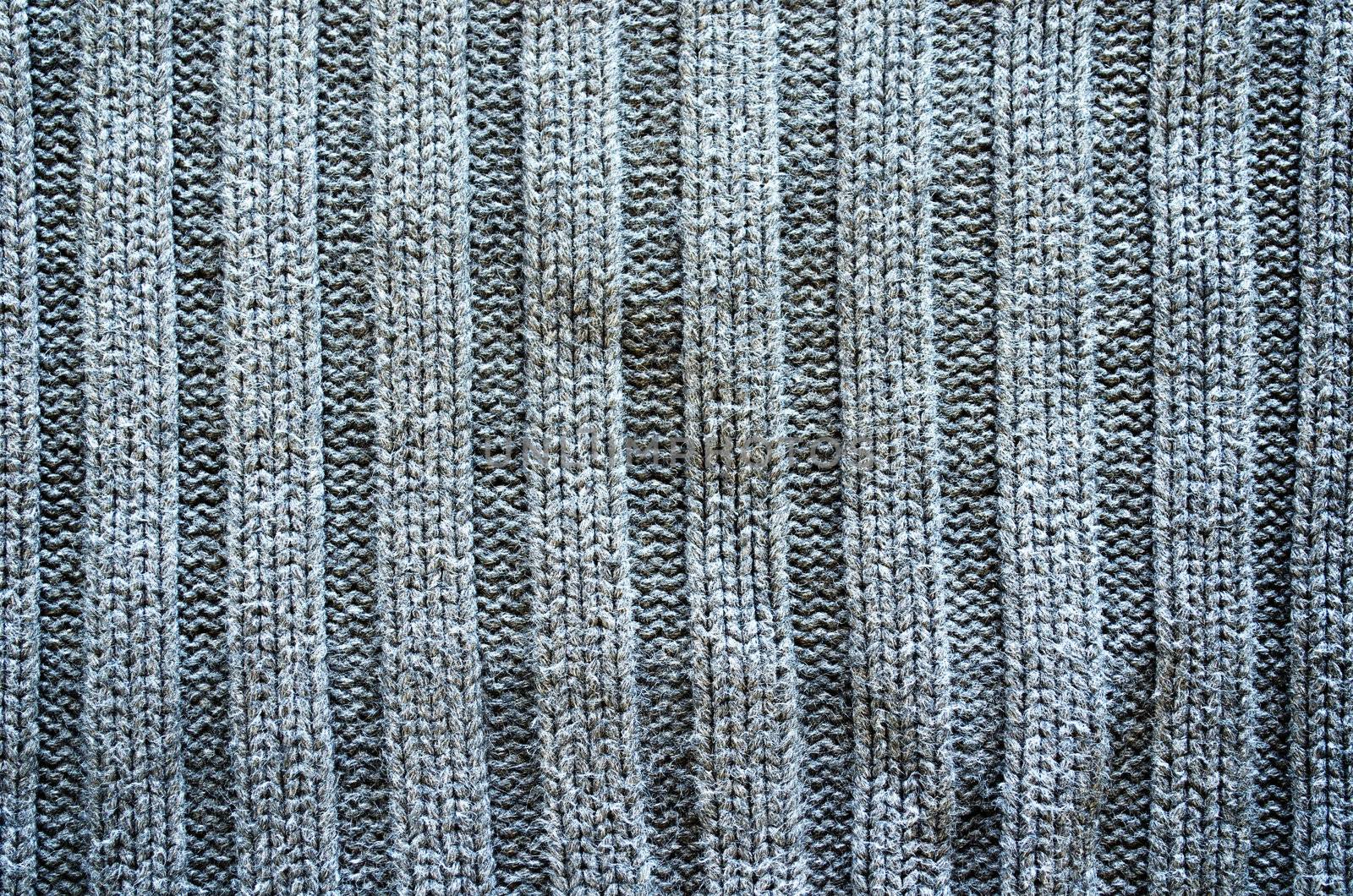 Grey color knit wool mat pattern closeup texture background