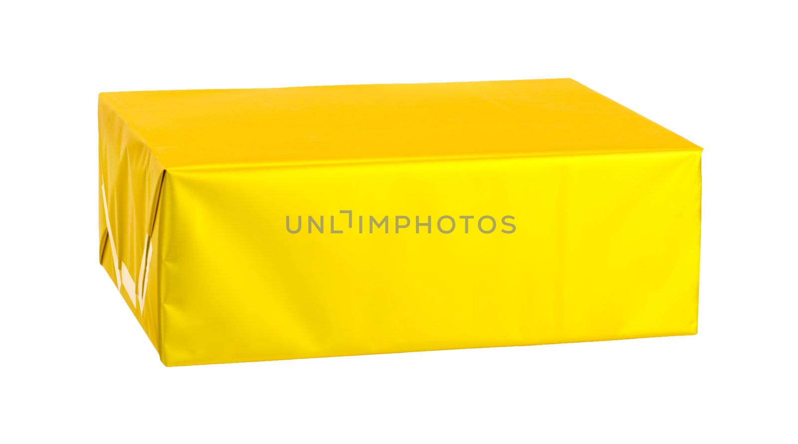 A colorful gift isolated on white background