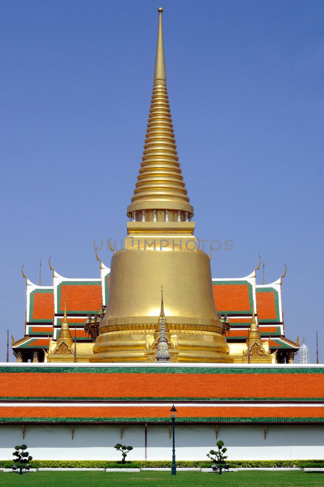 Wat Phra Kaeo (Temple of Emerald Buddha) at Grand Palace, Bangkok, Thailand