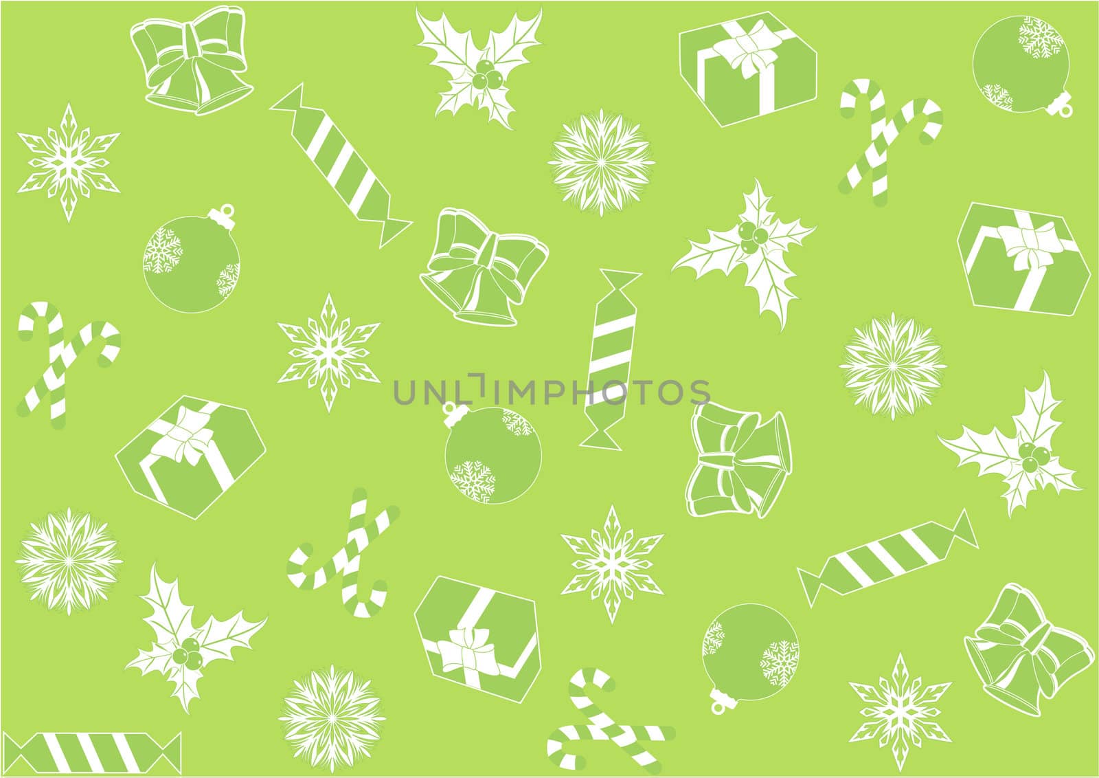 seamless light green background for Christmas by rodakm