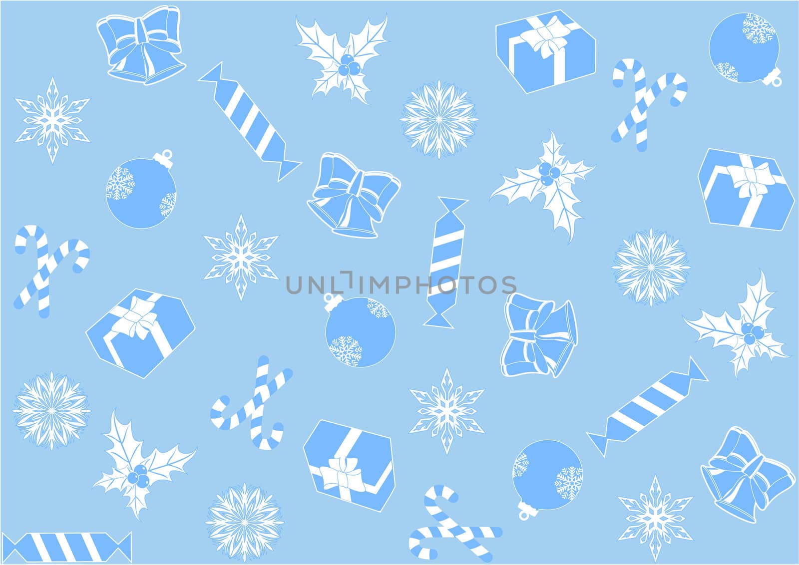 seamless light blue background for Christmas by rodakm