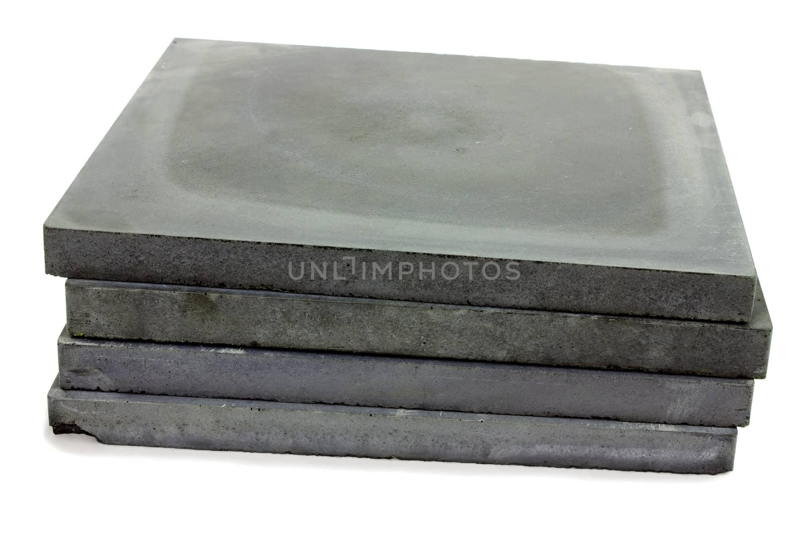 Concrete plates for the device of a strong floor