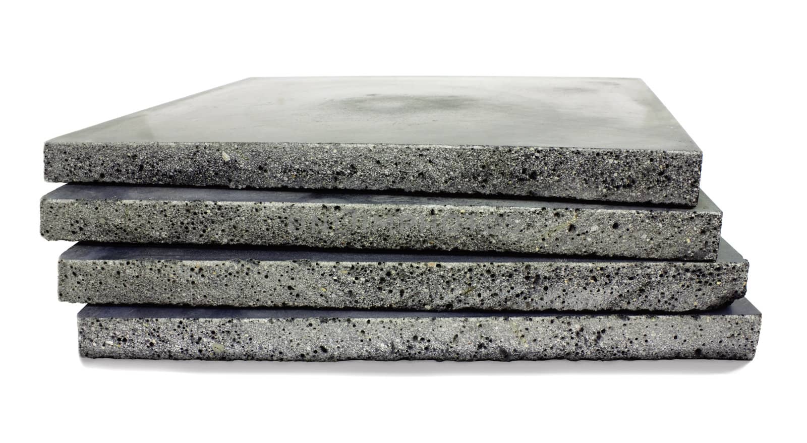 Concrete plates for the device of a strong floor
