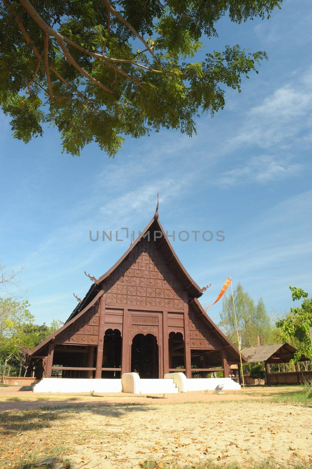 The Buddish temple in Luang Pra Bang , Laos. by ngungfoto