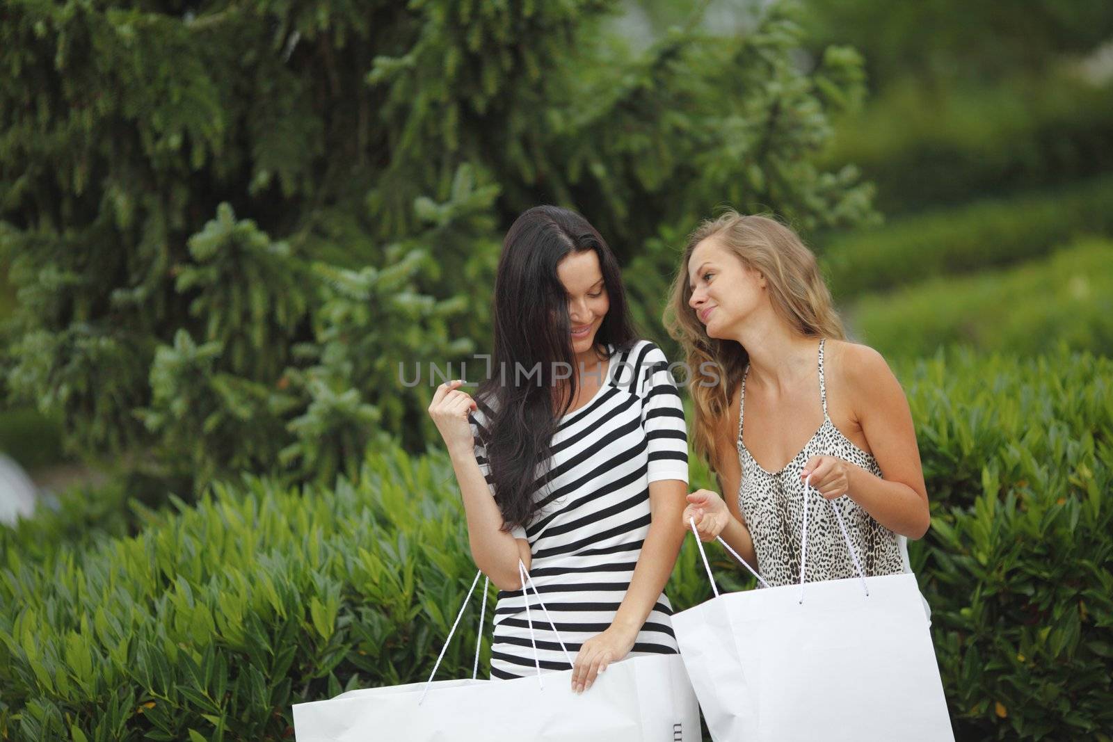 Two woman shopping