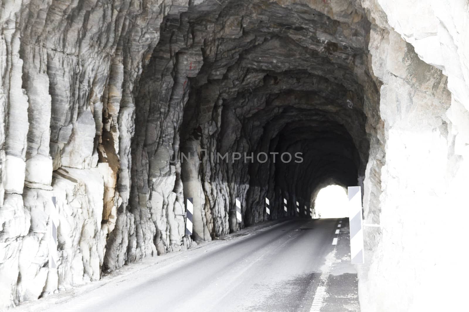 tunnel for cars in norway, europe by gewoldi