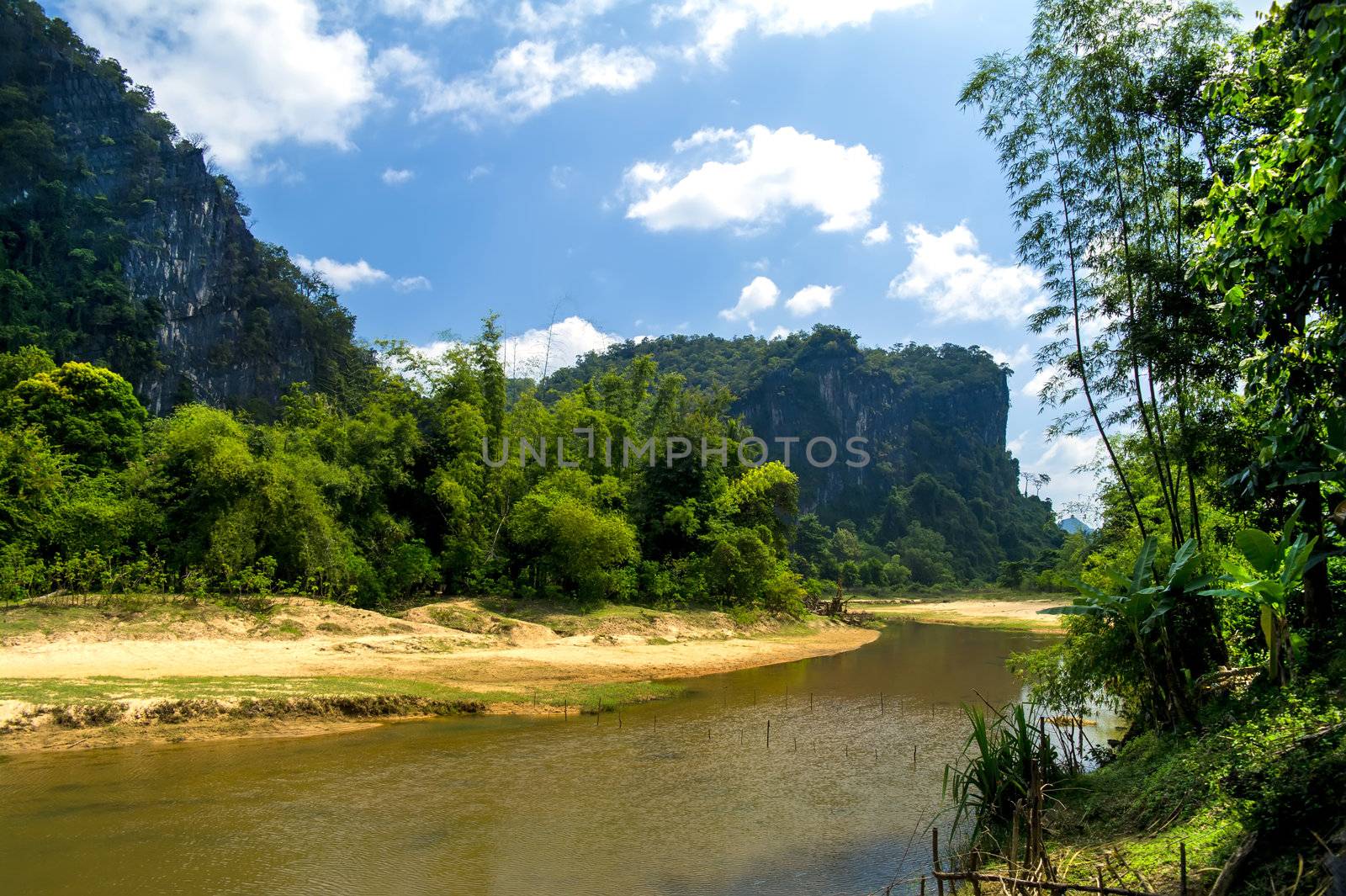 River near Tham Xang Cave.  by GNNick