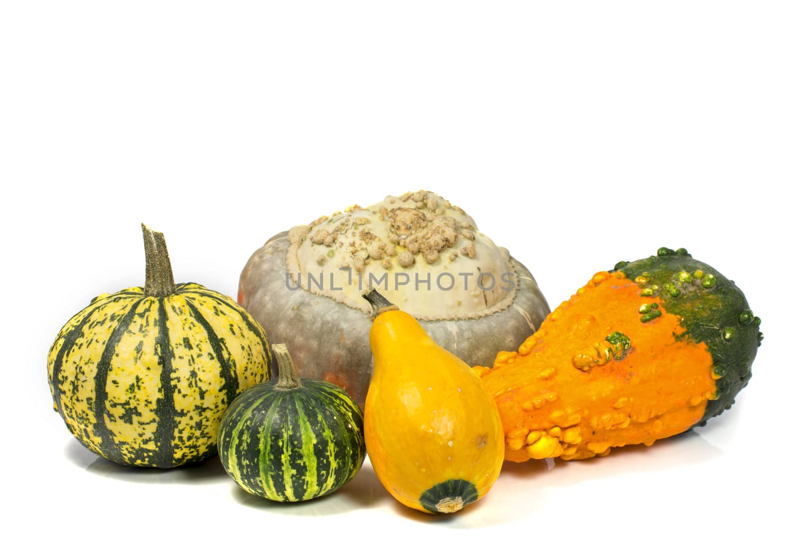 decoration fruit in red and green isolated on white