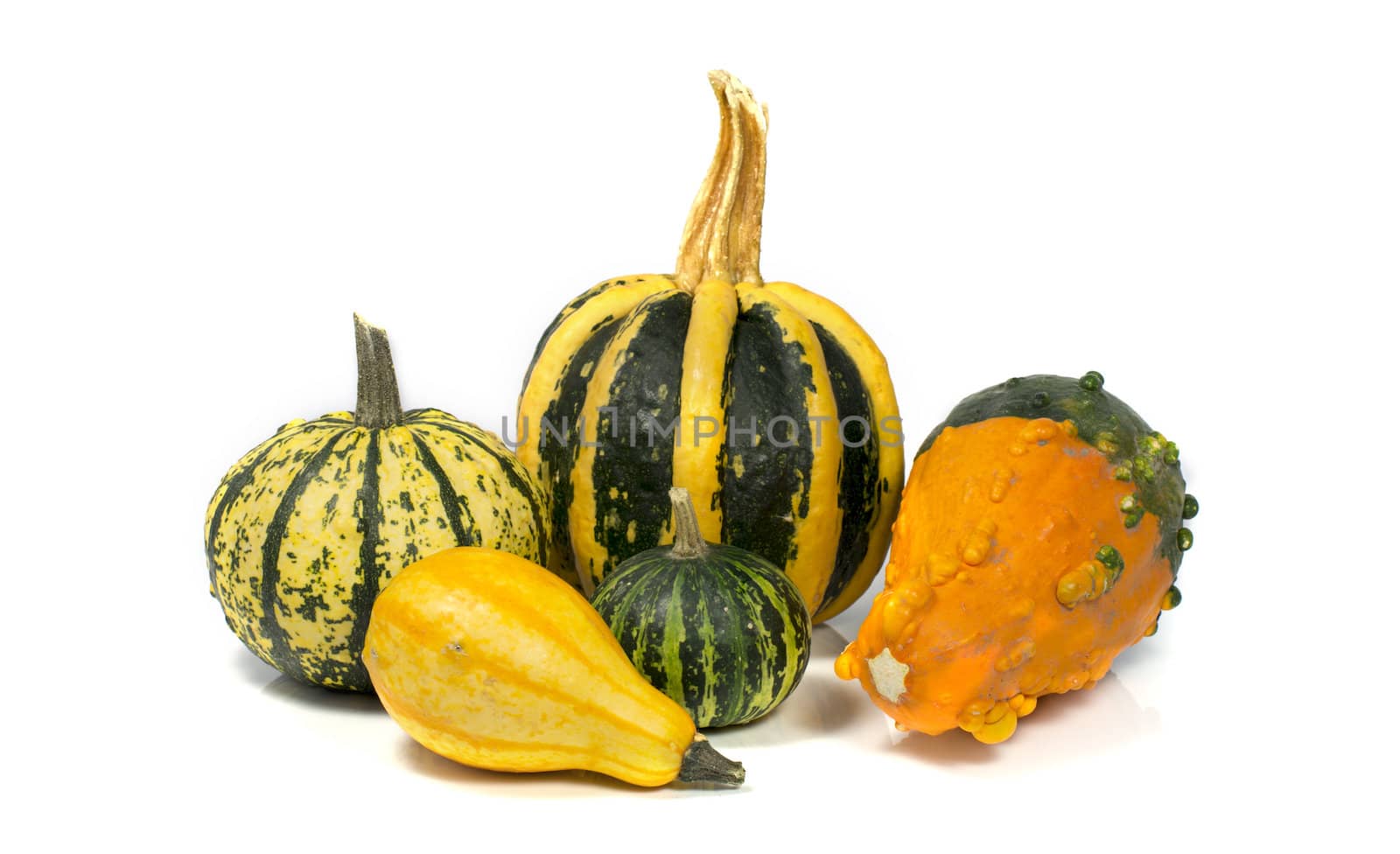 decoration fruit in red and green isolated on white