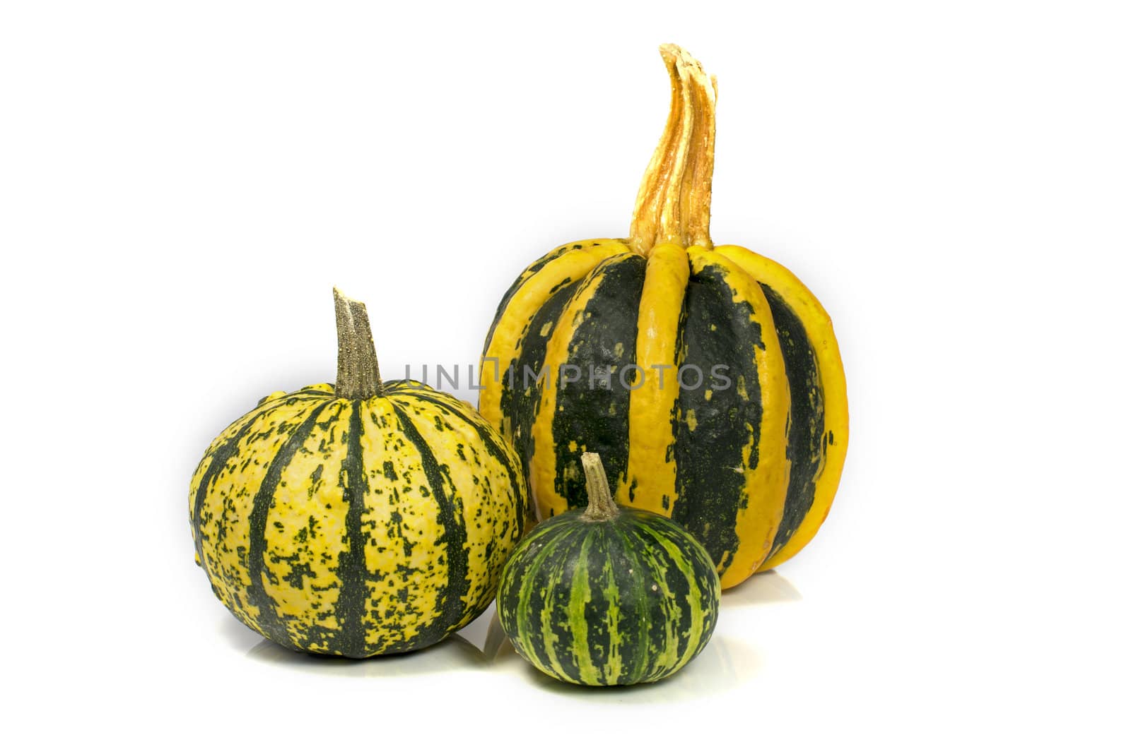 decoration fruit in red and green isolated on white