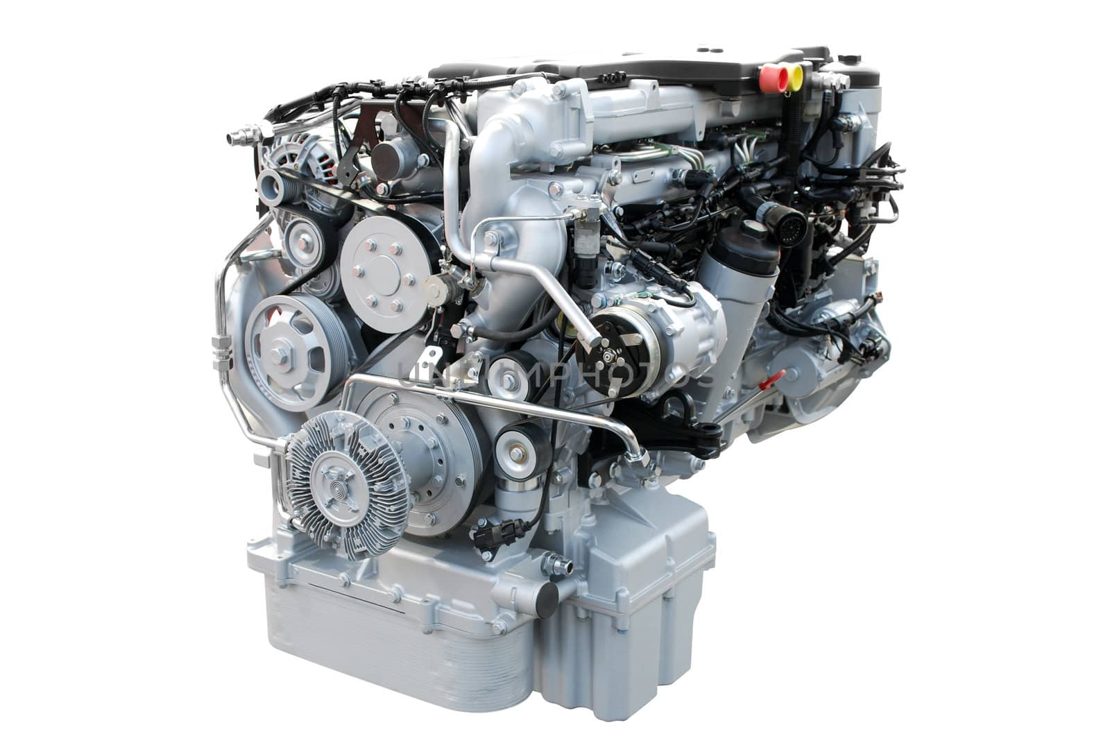 Heavy truck power engine isolated