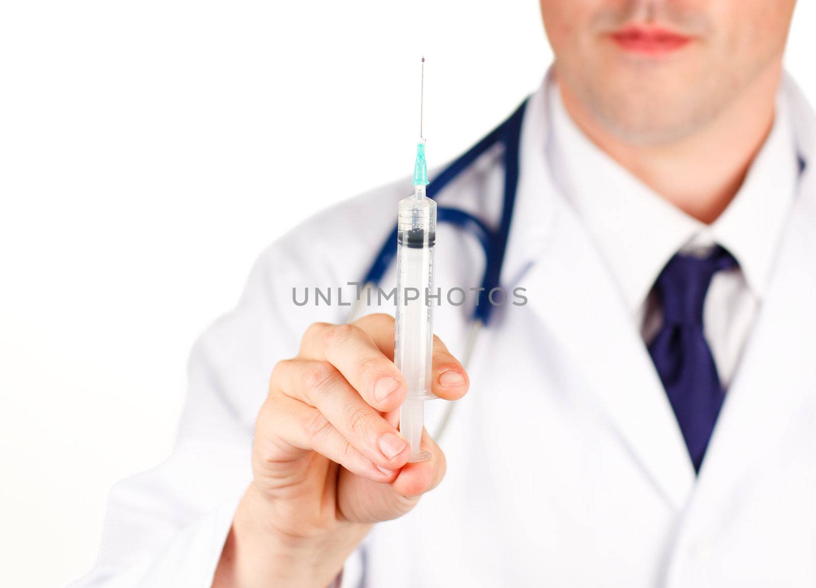 Close-up of an injection by Wavebreakmedia