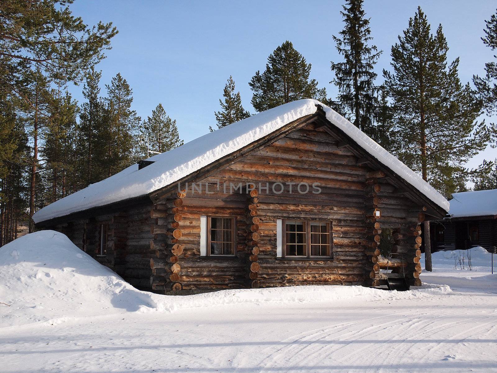 Lapland log cabin by pljvv