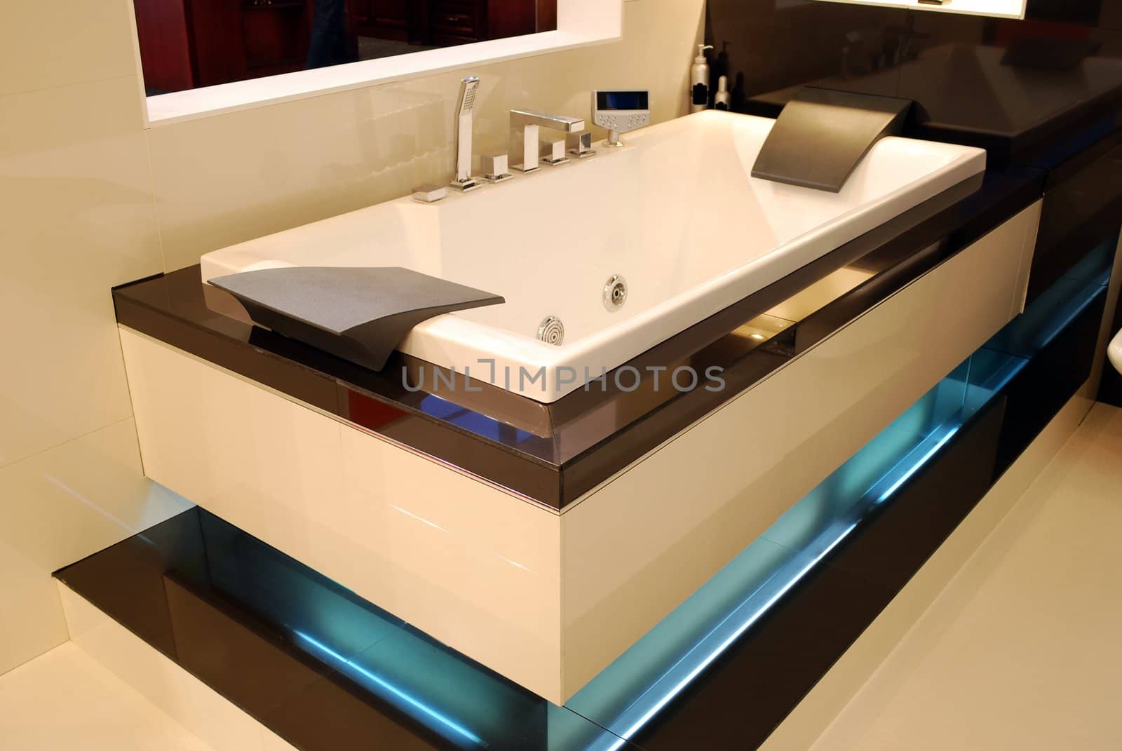 Interior of new modern bathroom