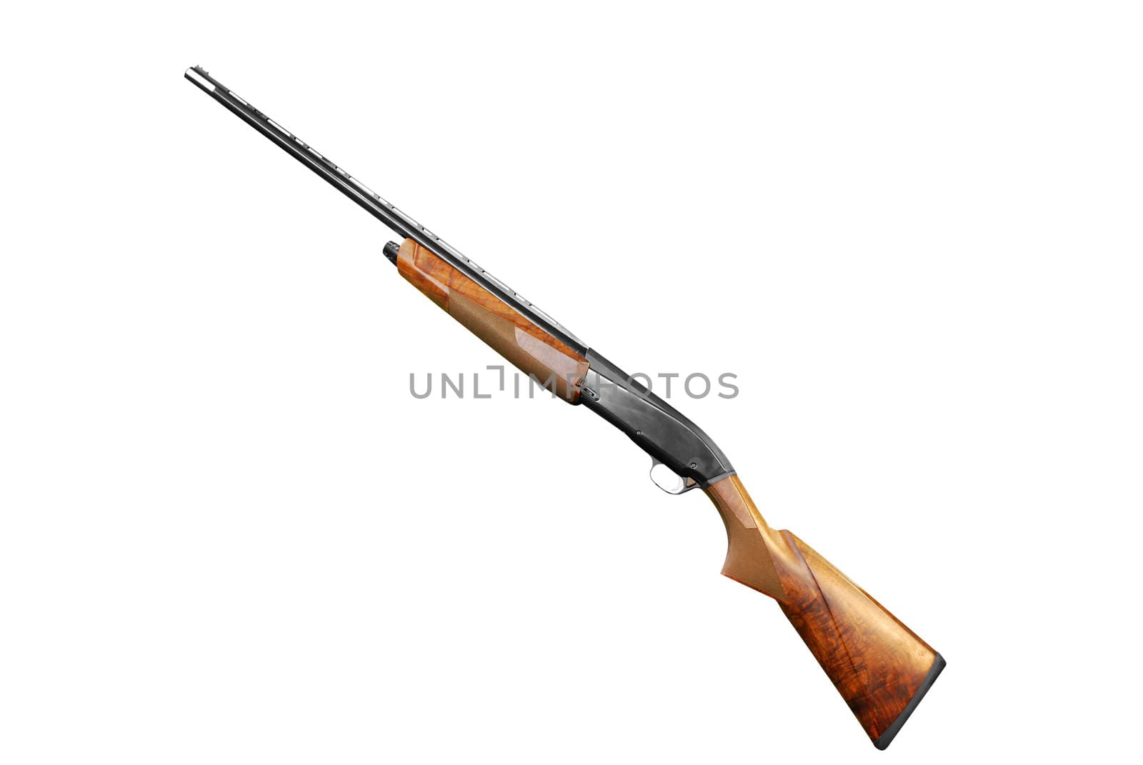 Rifle isolated on white background