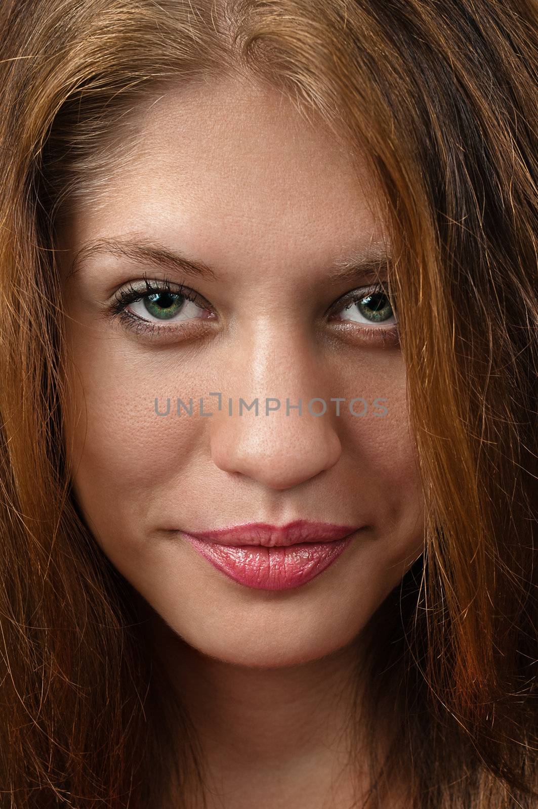 Female face detailed close up by dmitryelagin