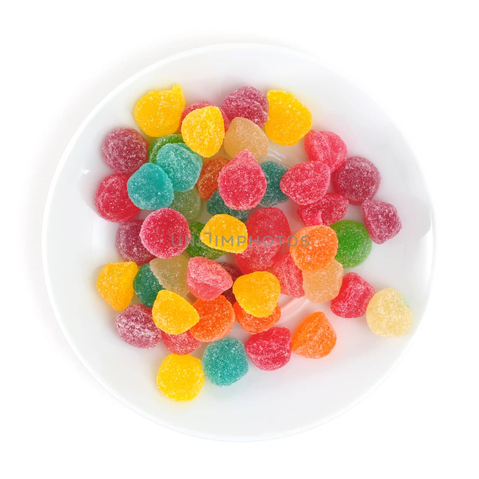 Jelly Candies with clipping path