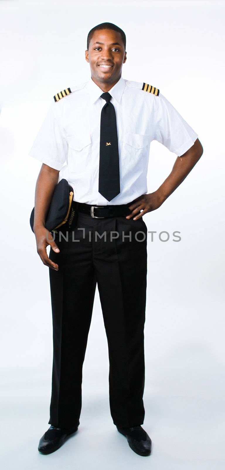 Full length photo of a pilot by Wavebreakmedia