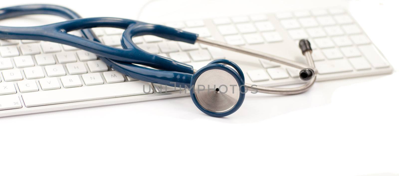 Doctors Stethoscope isolated on white