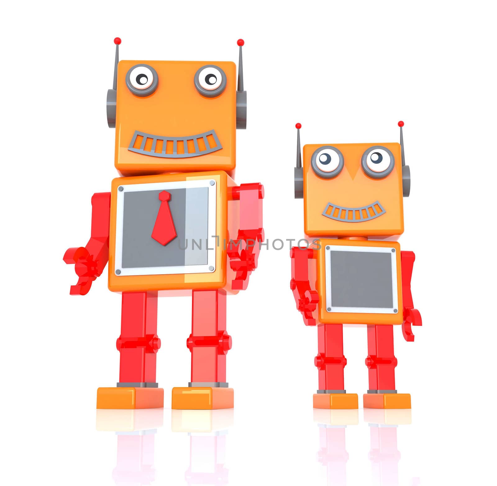 robot toy by three dimensional software