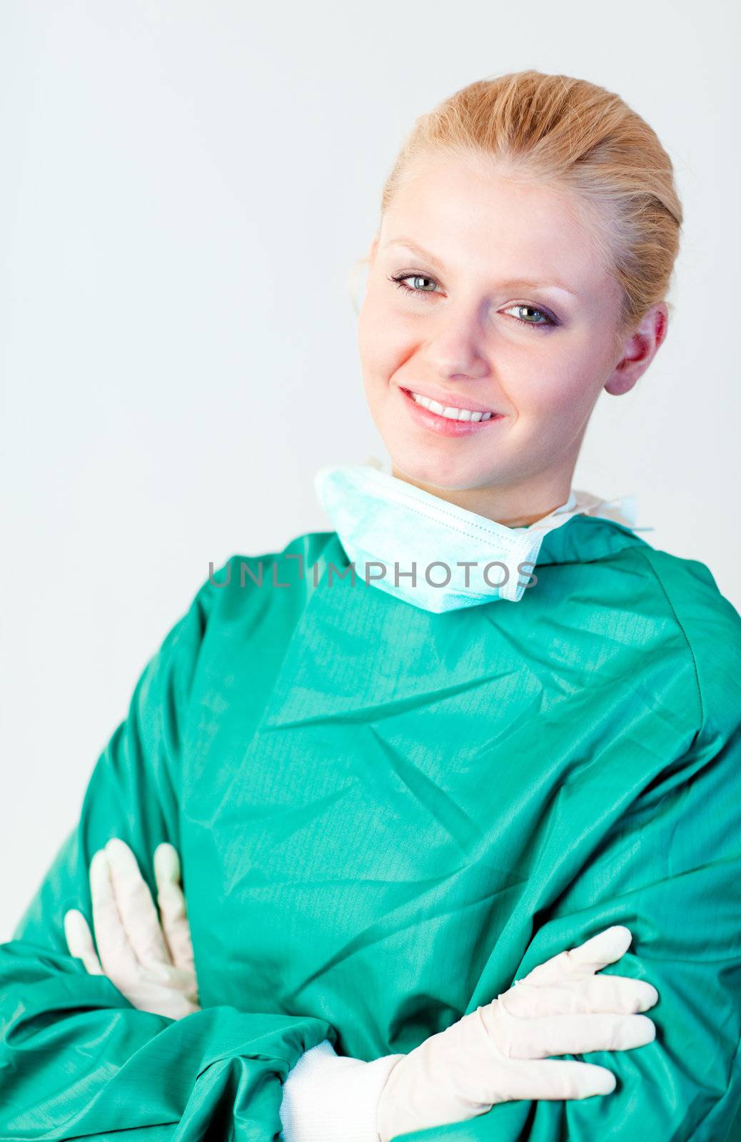 Female Surgeon smiling by Wavebreakmedia