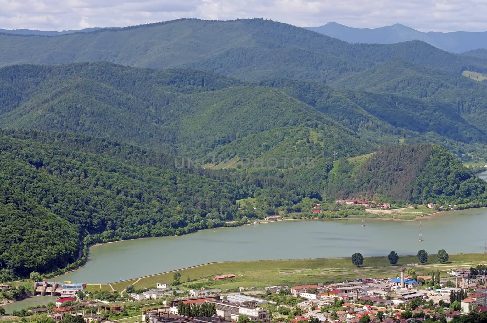 Small energy dam on Bistrita river