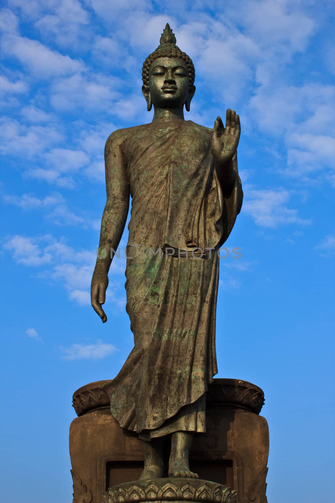 Huge principle buddha in Buddhamonthon, Thailand.