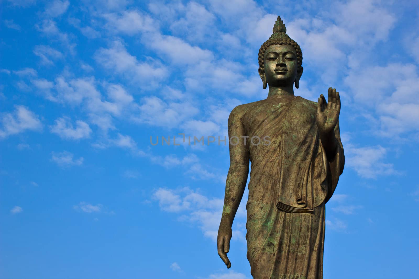 Huge principle buddha in Buddhamonthon, Thailand.