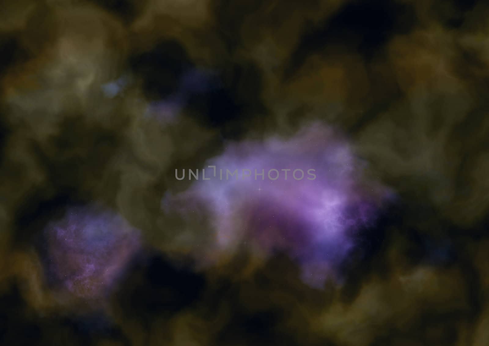 Star field in space, a nebulae and a gas congestion