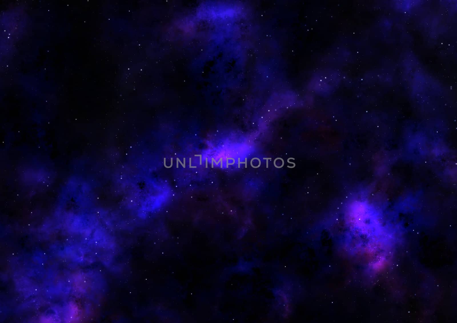 Star field in space, a nebulae and a gas congestion