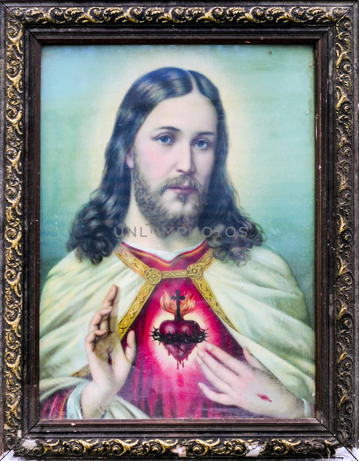 Color old picture of Jesus by chuckyq1