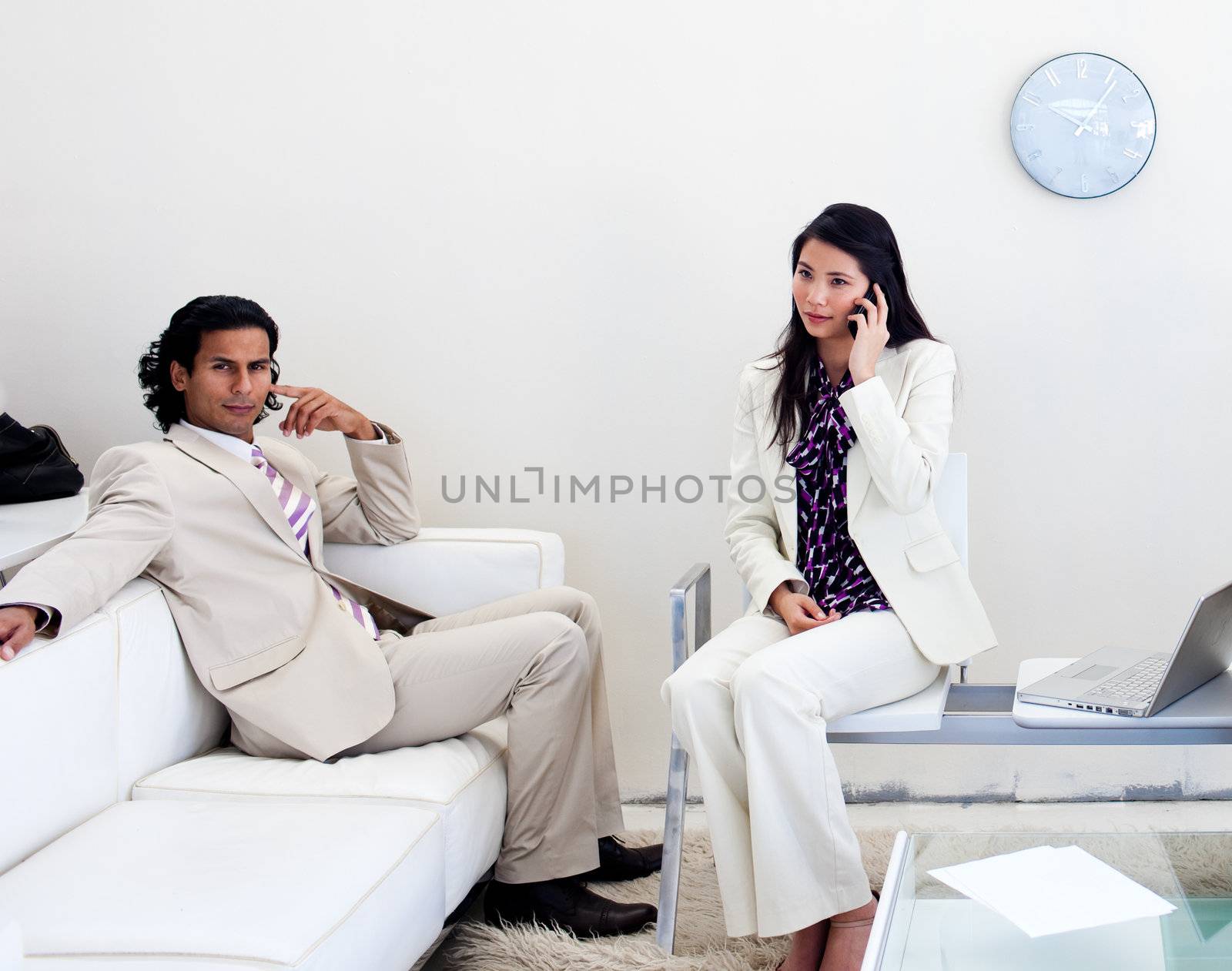 People waiting in an office by Wavebreakmedia