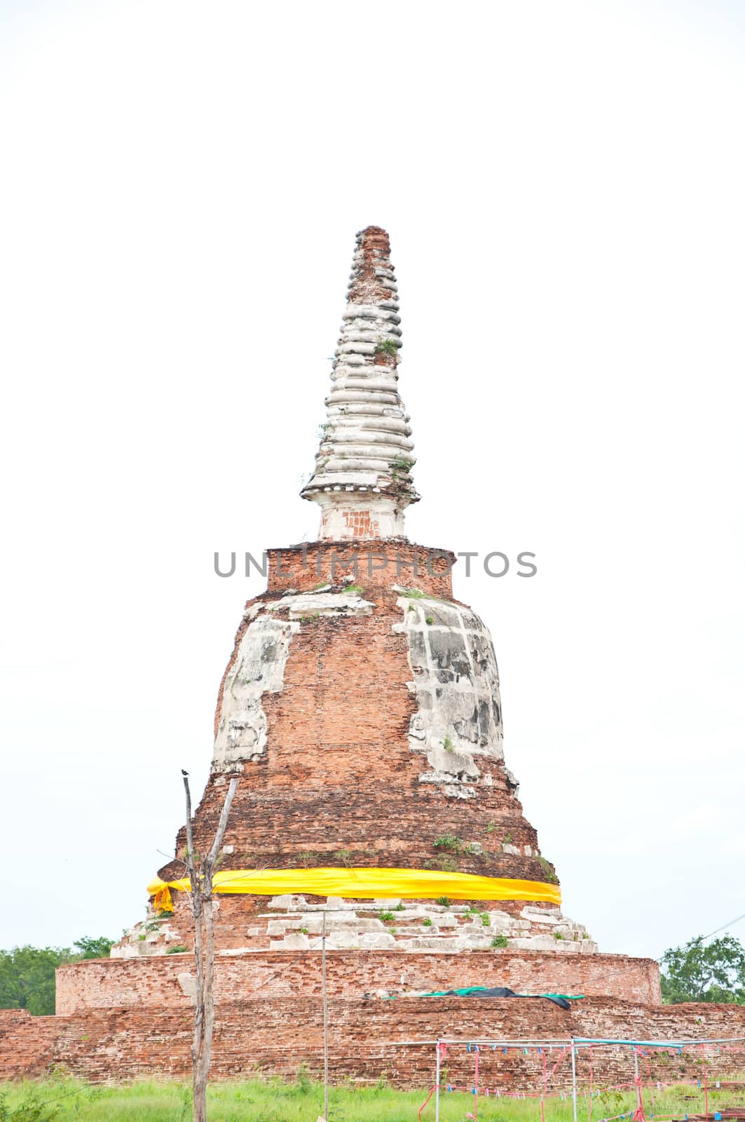 old Pagoda from history in Thailand country