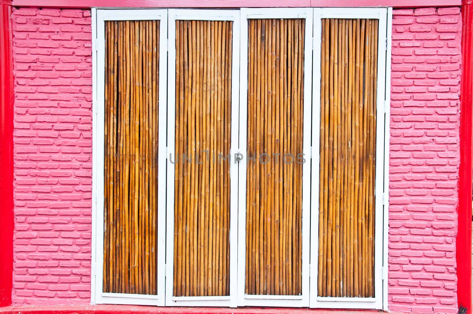 door from bamboo