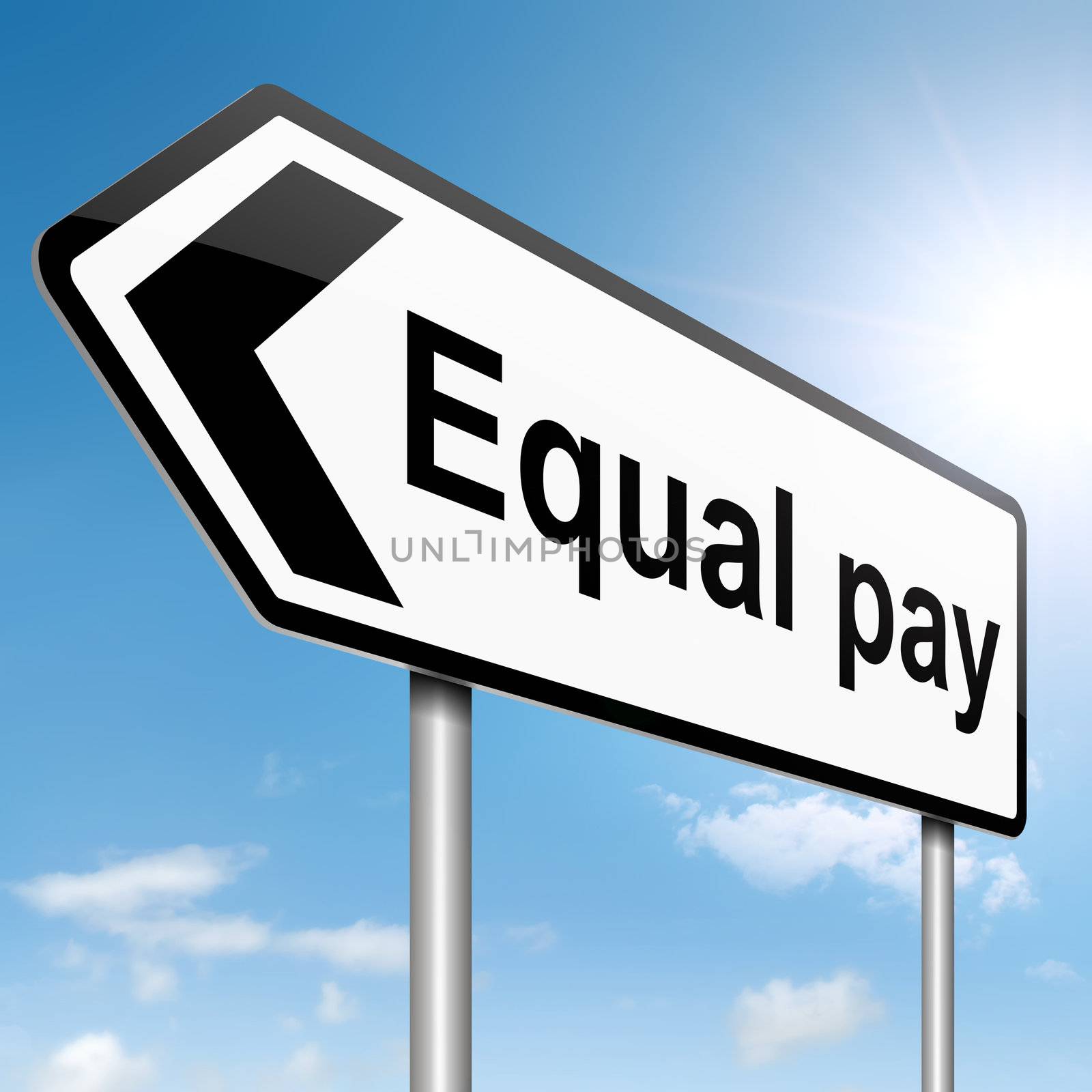 Equal pay concept. by 72soul