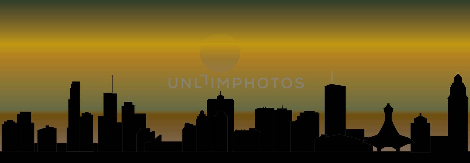 Montreal skyline by compuinfoto