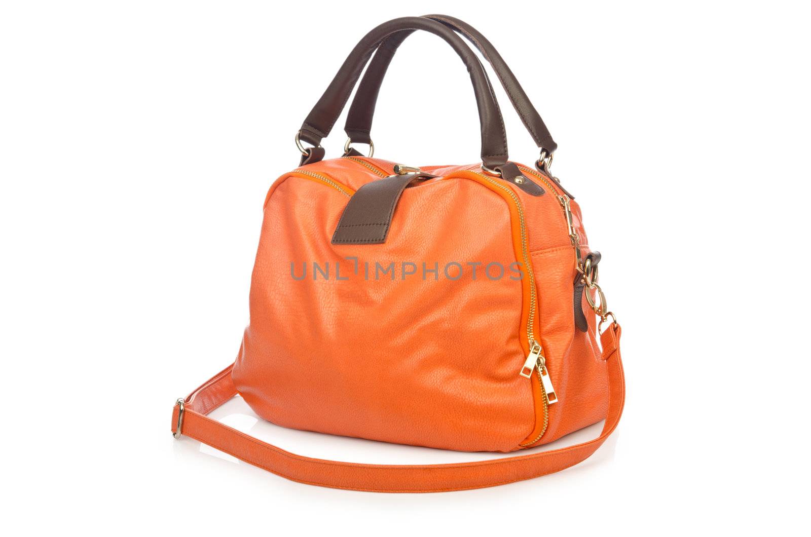 Handbag isolated on the white background