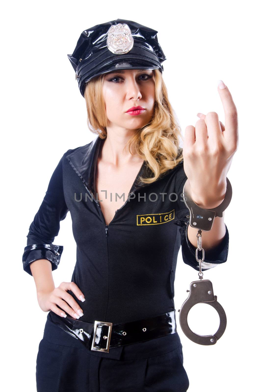 Woman police in the concept by Elnur