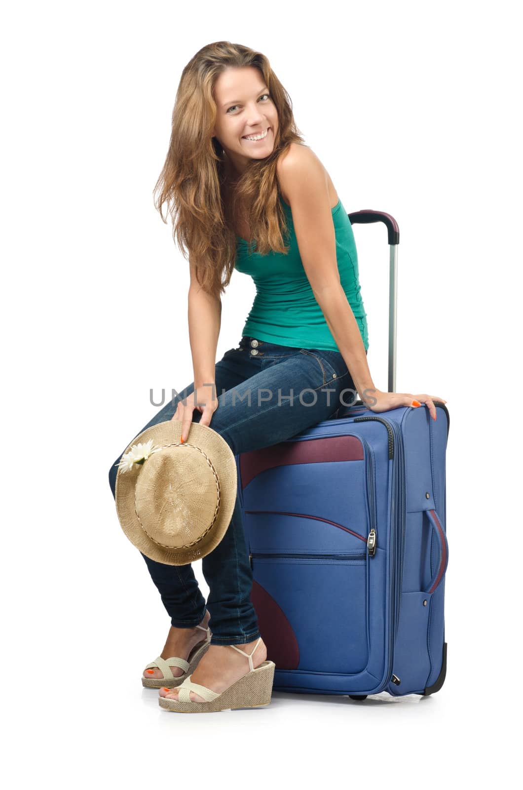 Young woman ready for summer vacation by Elnur