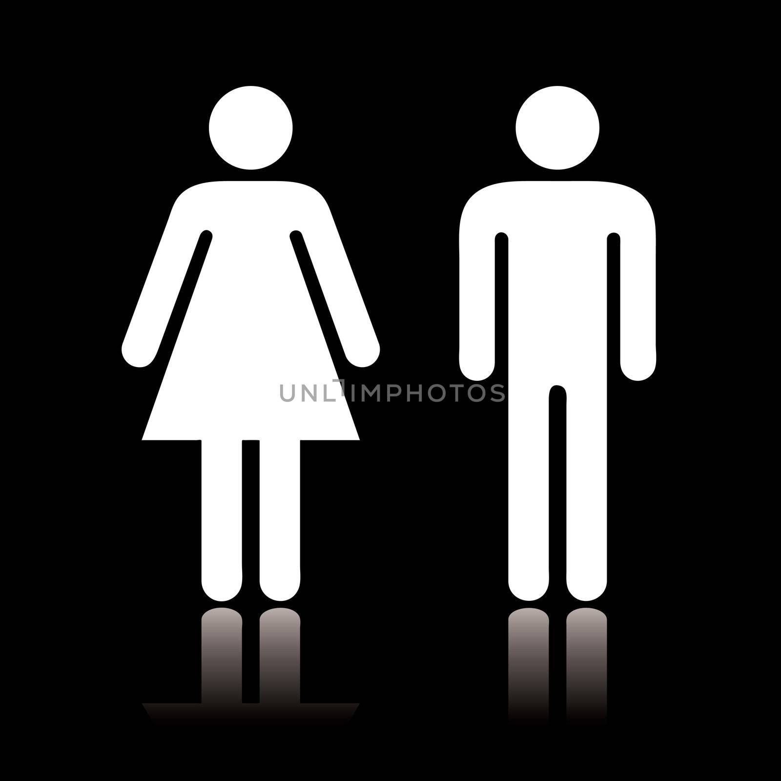 Toilet icon negative by nicemonkey