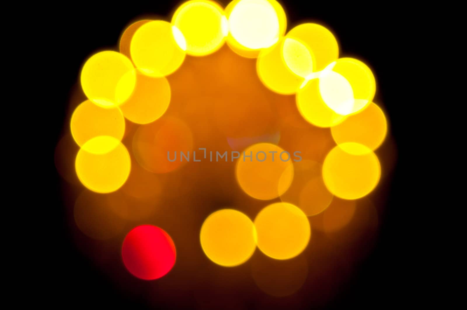 defocus of light background