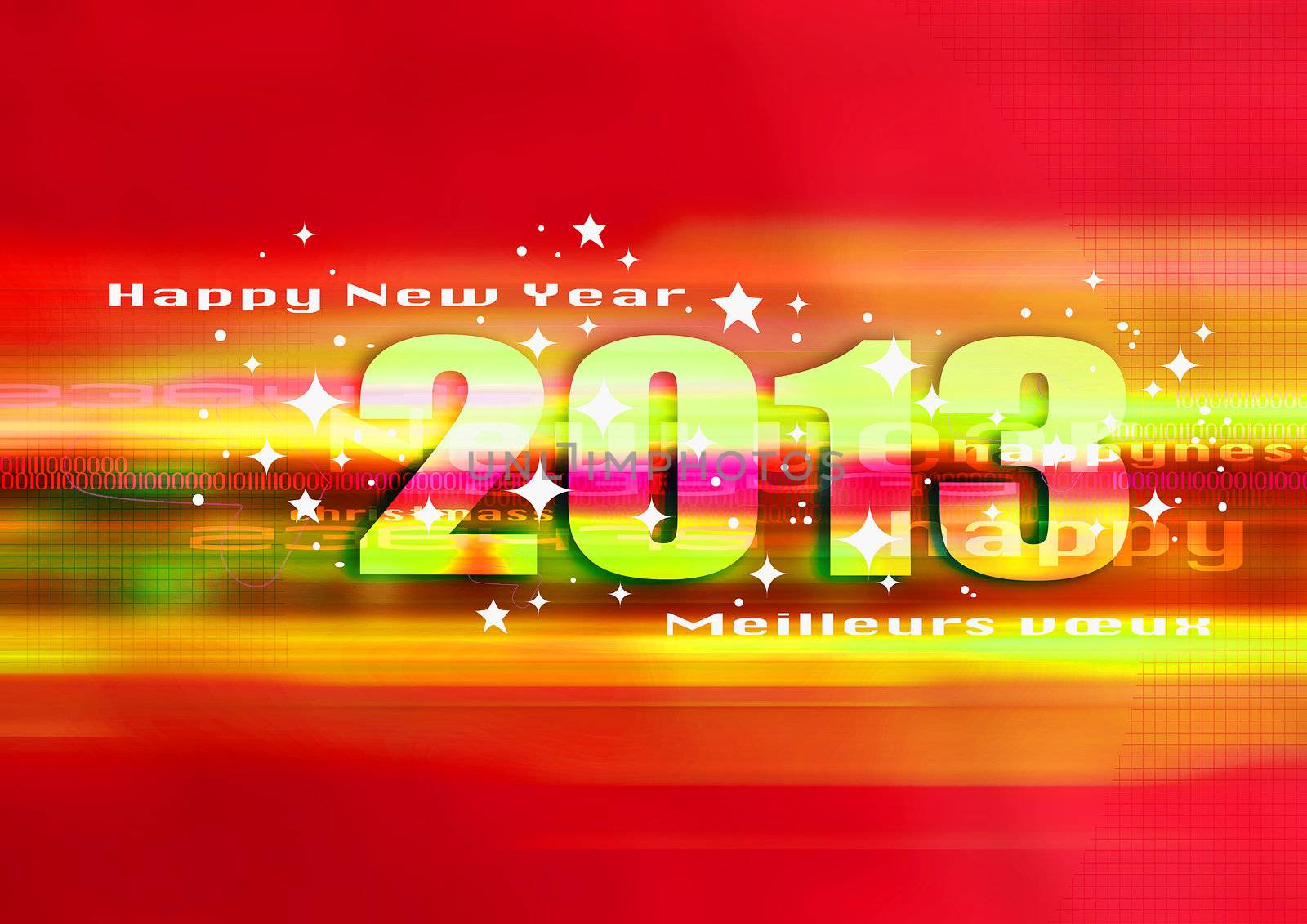 good and happy new year 2013, festive world