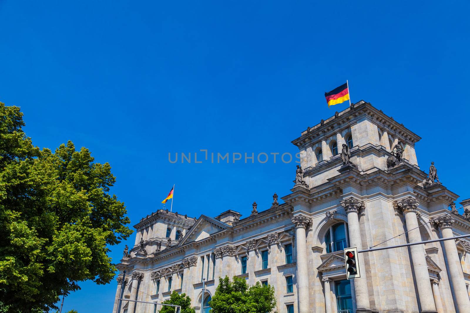 The Reichstag building in Berlin, Germany