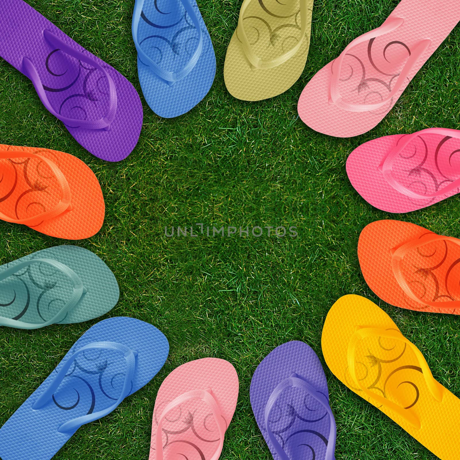 Colorful Flip Flops by designsstock