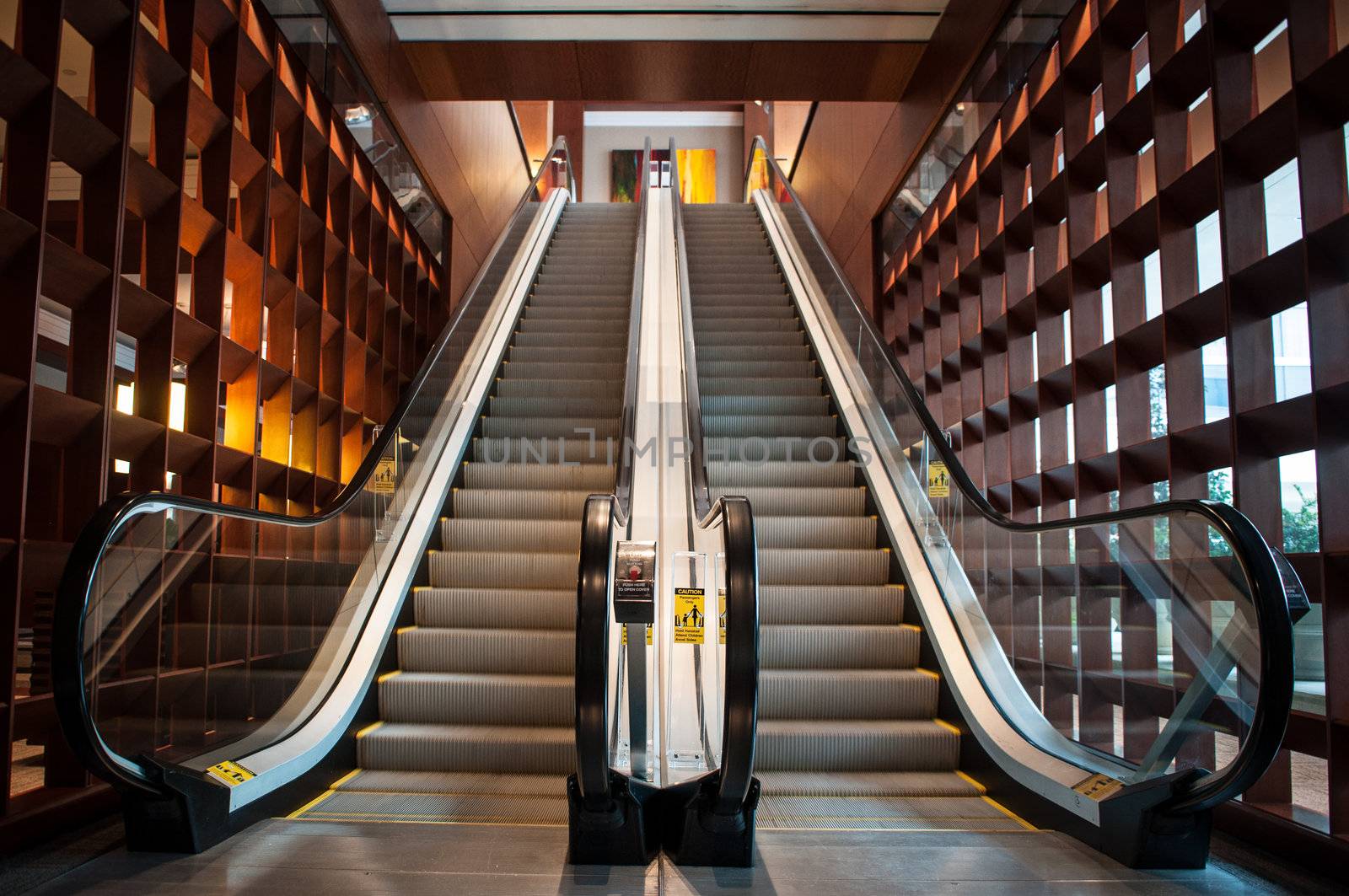 empty escalator by digidreamgrafix
