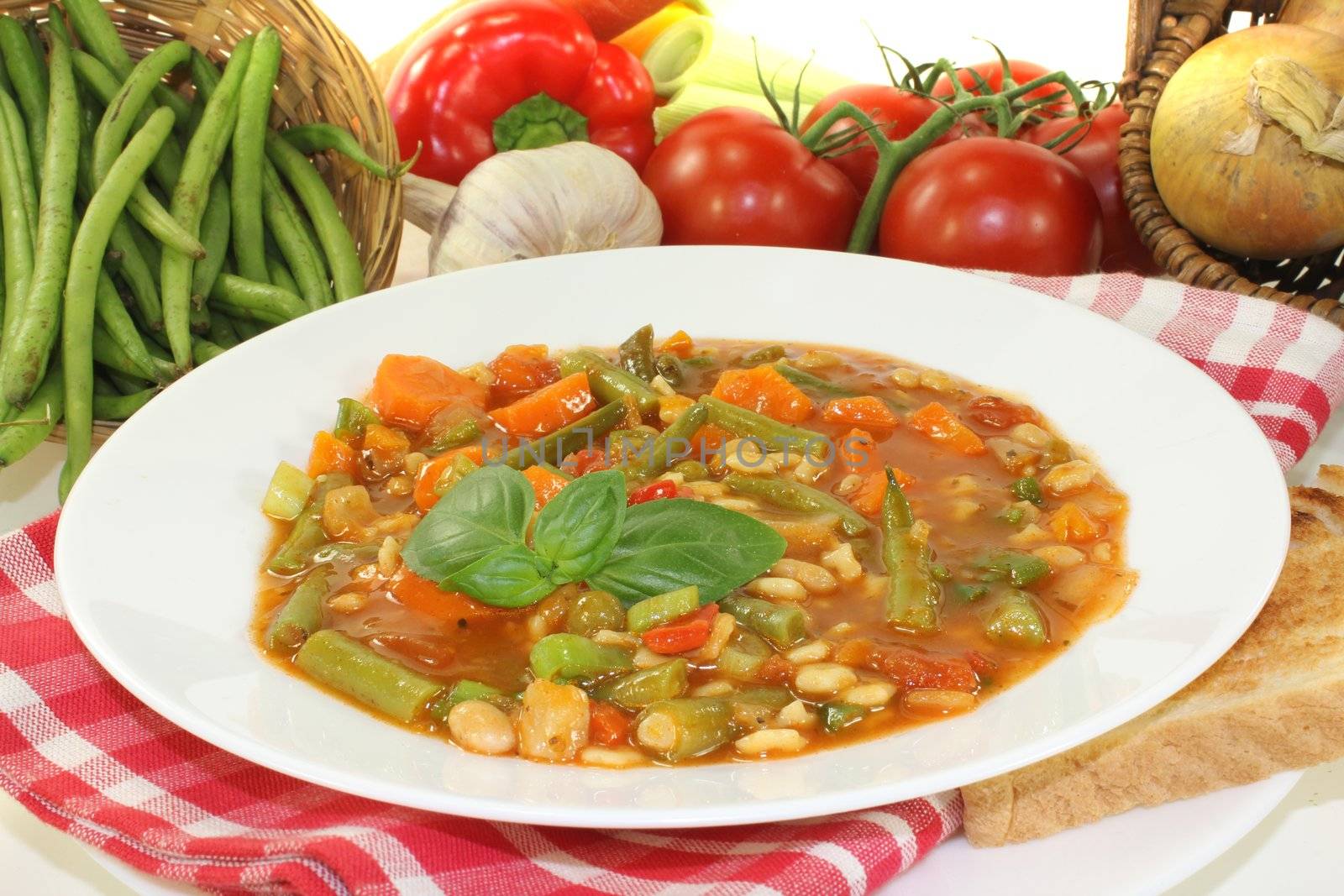 Minestrone with leeks by discovery