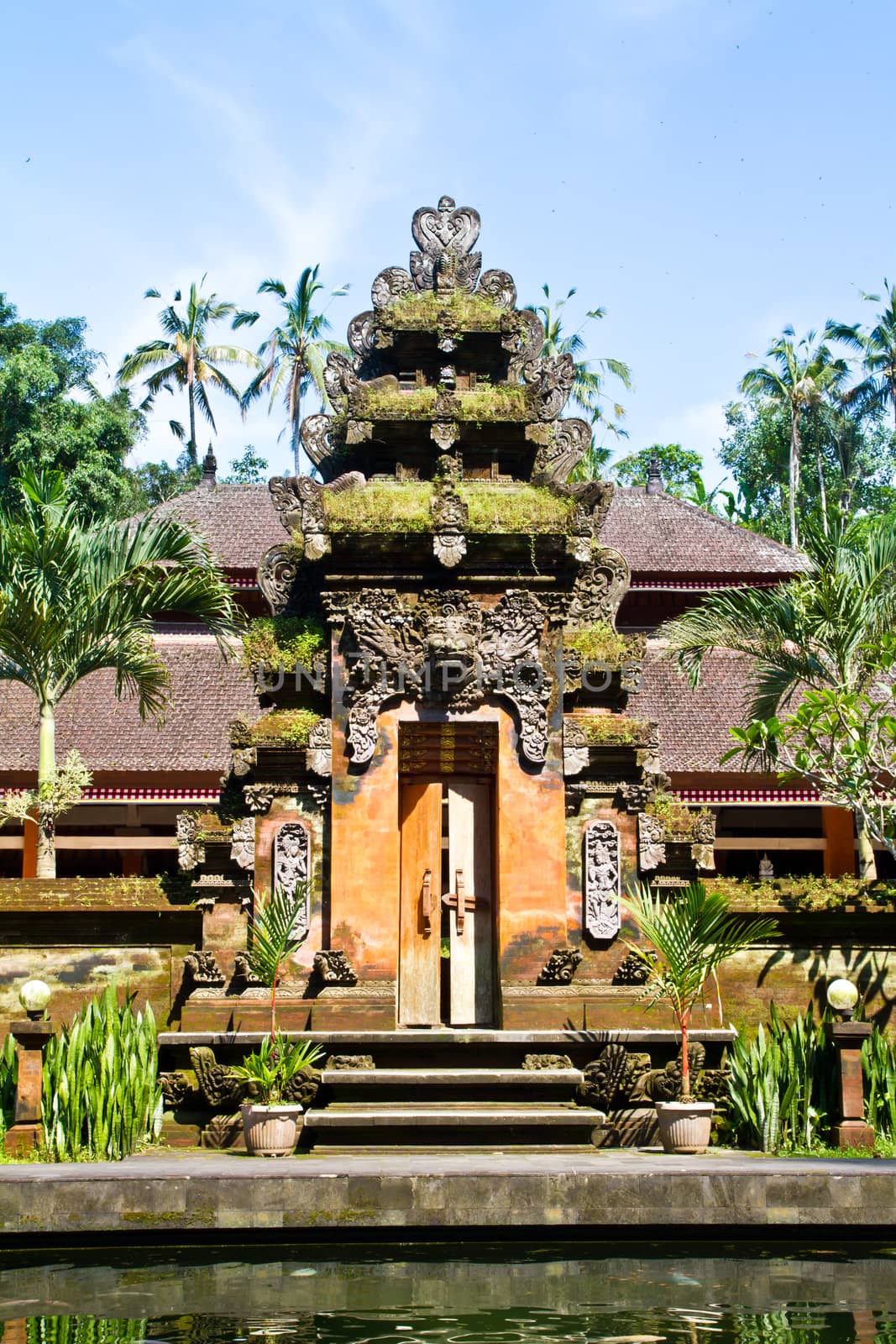 Gate of Pura Tirta Empul Temple, Hindu temple in Bali