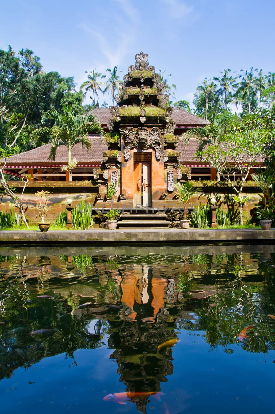 Gate of Pura Tirta Empul Temple, Hindu temple in Bali