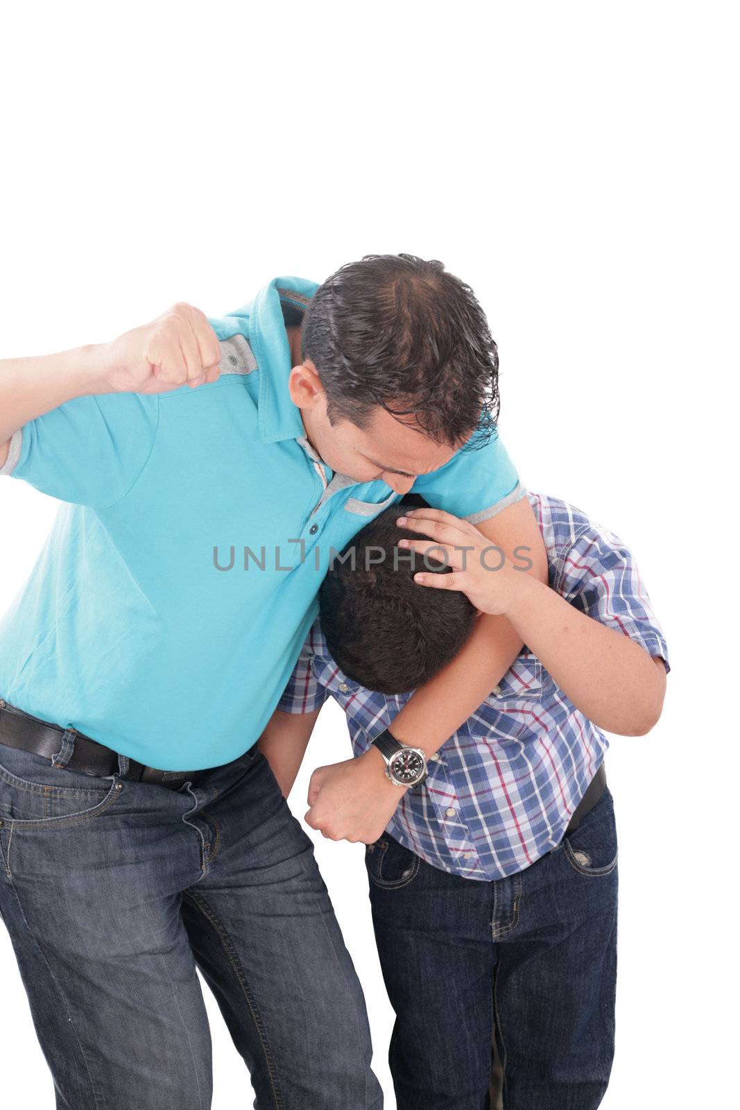 Young kid about to be thumped by father by dacasdo